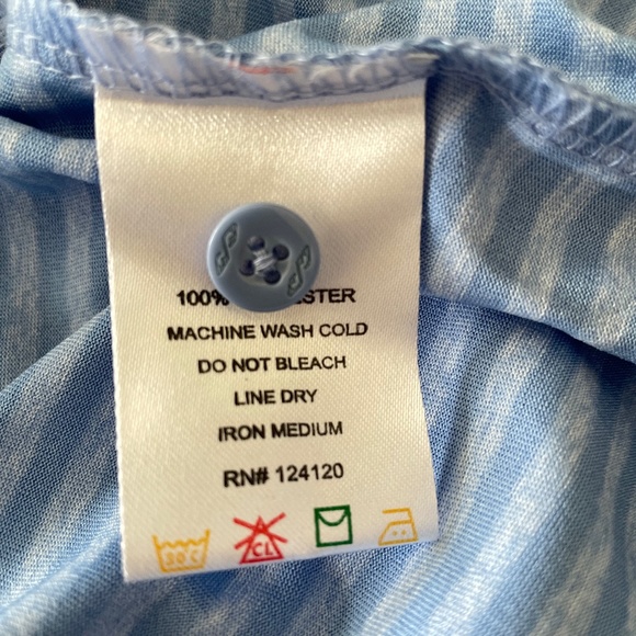 Snake Eyes Men's Blue Stripe Golf Shirt - Size XL - Picture 6 of 7